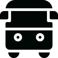 Bus transportation symbol icon vector image. Illustration of the silhouette bus transport public travel design image. EPS 10