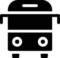 Bus transportation symbol icon vector image. Illustration of the silhouette bus transport public travel design image. EPS 10
