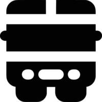 Bus transportation symbol icon vector image. Illustration of the silhouette bus transport public travel design image. EPS 10