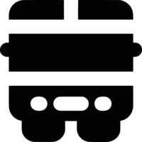 Bus transportation symbol icon vector image. Illustration of the silhouette bus transport public travel design image. EPS 10