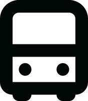 Bus transportation symbol icon vector image. Illustration of the silhouette bus transport public travel design image. EPS 10