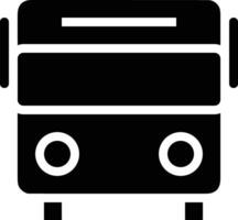 Bus transportation symbol icon vector image. Illustration of the silhouette bus transport public travel design image. EPS 10