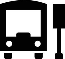 Bus transportation symbol icon vector image. Illustration of the silhouette bus transport public travel design image. EPS 10