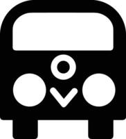 Bus transportation symbol icon vector image. Illustration of the silhouette bus transport public travel design image. EPS 10