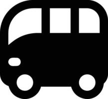 Bus transportation symbol icon vector image. Illustration of the silhouette bus transport public travel design image. EPS 10