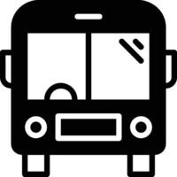 Bus transportation symbol icon vector image. Illustration of the silhouette bus transport public travel design image. EPS 10