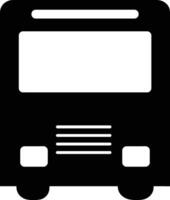 Bus transportation symbol icon vector image. Illustration of the silhouette bus transport public travel design image. EPS 10