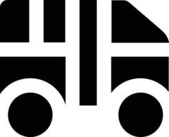 Bus transportation symbol icon vector image. Illustration of the silhouette bus transport public travel design image. EPS 10