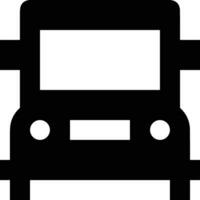 Bus transportation symbol icon vector image. Illustration of the silhouette bus transport public travel design image. EPS 10