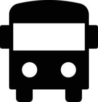 Bus transportation symbol icon vector image. Illustration of the silhouette bus transport public travel design image. EPS 10