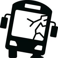 Bus transportation symbol icon vector image. Illustration of the silhouette bus transport public travel design image. EPS 10