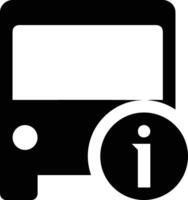 Bus transportation symbol icon vector image. Illustration of the silhouette bus transport public travel design image. EPS 10