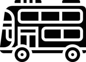 Bus transportation symbol icon vector image. Illustration of the silhouette bus transport public travel design image. EPS 10