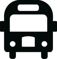 Bus transportation symbol icon vector image. Illustration of the silhouette bus transport public travel design image. EPS 10