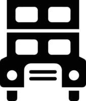 Bus transportation symbol icon vector image. Illustration of the silhouette bus transport public travel design image. EPS 10