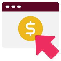 Pay per Click Advertising icon can be used for app, web, etc vector