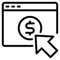 Pay per Click Advertising icon vector