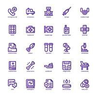 Medical Services icon pack for your website, mobile, presentation, and logo design. Medical Services icon basic line gradient design. Vector graphics illustration and editable stroke.