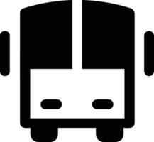 Bus transportation symbol icon vector image. Illustration of the silhouette bus transport public travel design image. EPS 10