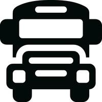 Bus transportation symbol icon vector image. Illustration of the silhouette bus transport public travel design image. EPS 10