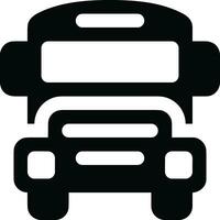 Bus transportation symbol icon vector image. Illustration of the silhouette bus transport public travel design image. EPS 10