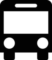 Bus transportation symbol icon vector image. Illustration of the silhouette bus transport public travel design image. EPS 10