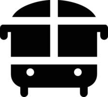 Bus transportation symbol icon vector image. Illustration of the silhouette bus transport public travel design image. EPS 10