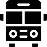 Bus transportation symbol icon vector image. Illustration of the silhouette bus transport public travel design image. EPS 10