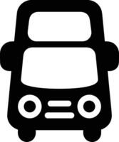 Bus transportation symbol icon vector image. Illustration of the silhouette bus transport public travel design image. EPS 10