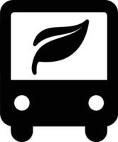 Bus transportation symbol icon vector image. Illustration of the silhouette bus transport public travel design image. EPS 10