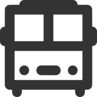 Bus transportation symbol icon vector image. Illustration of the silhouette bus transport public travel design image. EPS 10