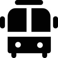 Bus transportation symbol icon vector image. Illustration of the silhouette bus transport public travel design image. EPS 10