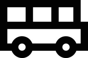 Bus transportation symbol icon vector image. Illustration of the silhouette bus transport public travel design image. EPS 10