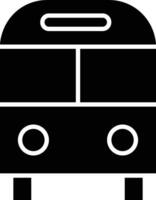 Bus transportation symbol icon vector image. Illustration of the silhouette bus transport public travel design image. EPS 10