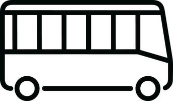 Bus transportation symbol icon vector image. Illustration of the silhouette bus transport public travel design image. EPS 10