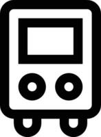 Bus transportation symbol icon vector image. Illustration of the silhouette bus transport public travel design image. EPS 10