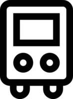 Bus transportation symbol icon vector image. Illustration of the silhouette bus transport public travel design image. EPS 10