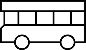 Bus transportation symbol icon vector image. Illustration of the silhouette bus transport public travel design image. EPS 10