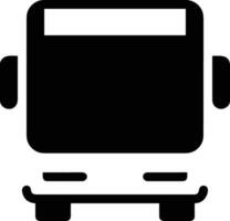 Bus transportation symbol icon vector image. Illustration of the silhouette bus transport public travel design image. EPS 10