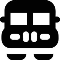 Bus transportation symbol icon vector image. Illustration of the silhouette bus transport public travel design image. EPS 10