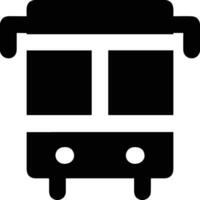 Bus transportation symbol icon vector image. Illustration of the silhouette bus transport public travel design image. EPS 10