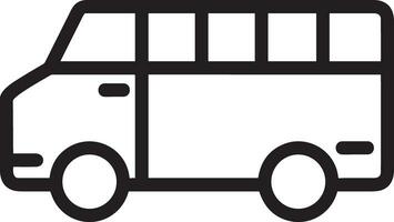 Bus transportation symbol icon vector image. Illustration of the silhouette bus transport public travel design image. EPS 10