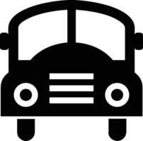 Bus transportation symbol icon vector image. Illustration of the silhouette bus transport public travel design image. EPS 10