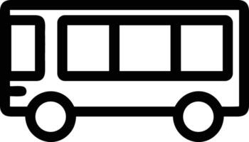 Bus transportation symbol icon vector image. Illustration of the silhouette bus transport public travel design image. EPS 10