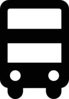 Bus transportation symbol icon vector image. Illustration of the silhouette bus transport public travel design image. EPS 10