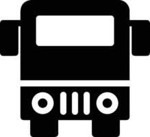 Bus transportation symbol icon vector image. Illustration of the silhouette bus transport public travel design image. EPS 10