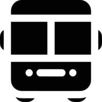 Bus transportation symbol icon vector image. Illustration of the silhouette bus transport public travel design image. EPS 10