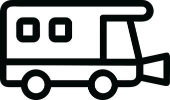 Bus transportation symbol icon vector image. Illustration of the silhouette bus transport public travel design image. EPS 10