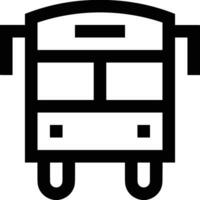 Bus transportation symbol icon vector image. Illustration of the silhouette bus transport public travel design image. EPS 10