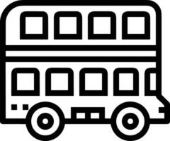 Bus transportation symbol icon vector image. Illustration of the silhouette bus transport public travel design image. EPS 10